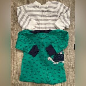 Carters Baby Boy Sleepers - 3 months - Two Pack